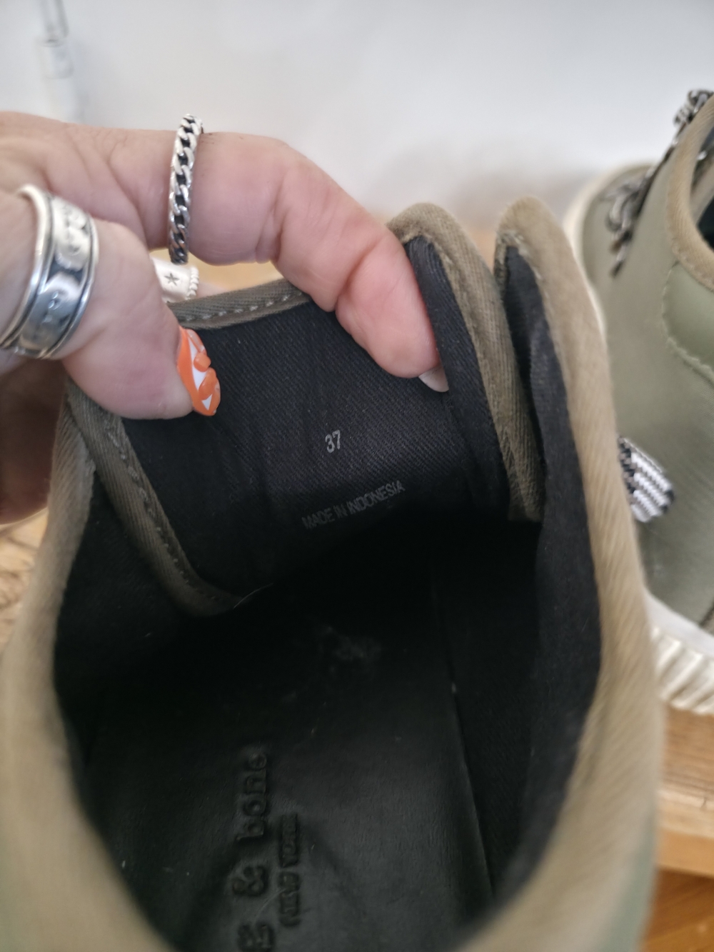 Rag & Bone RB Army Hiker Low sneakers in light olive - Picture 4 of 5